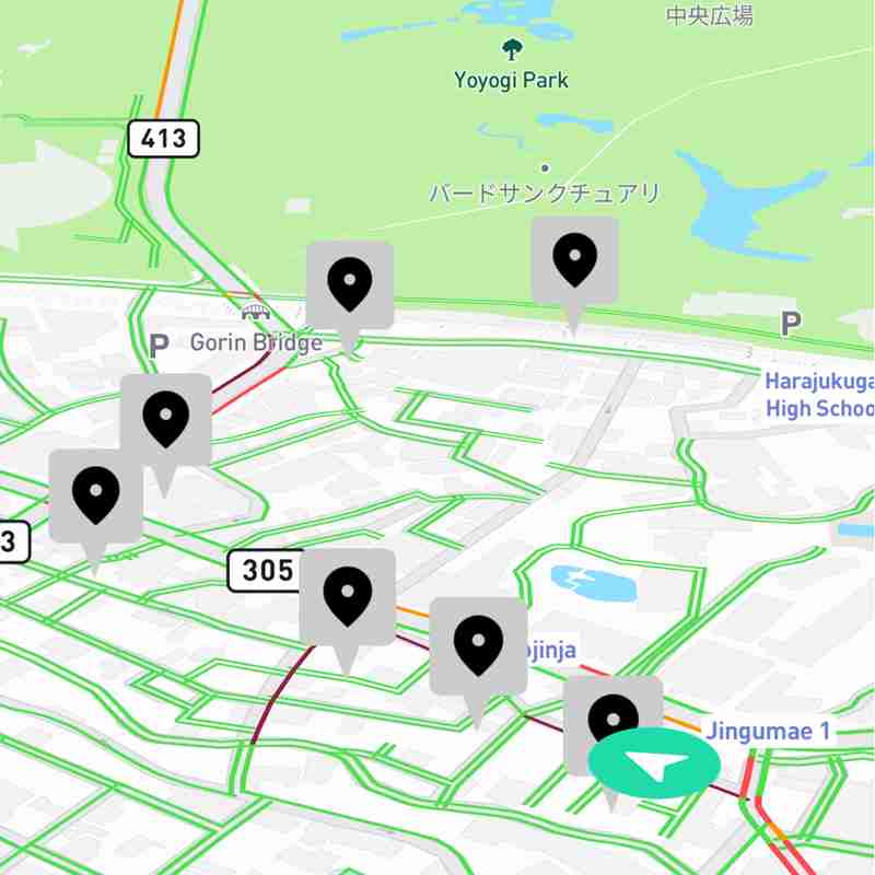 GPS Navigation Screen